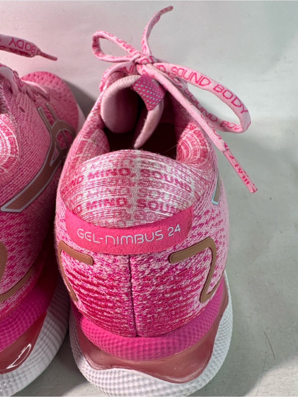 ASICS Gel Nimbus 24 LE Pink Rose Gold Women's  Size 8.5 Special Ed - Picture 5 of 16
